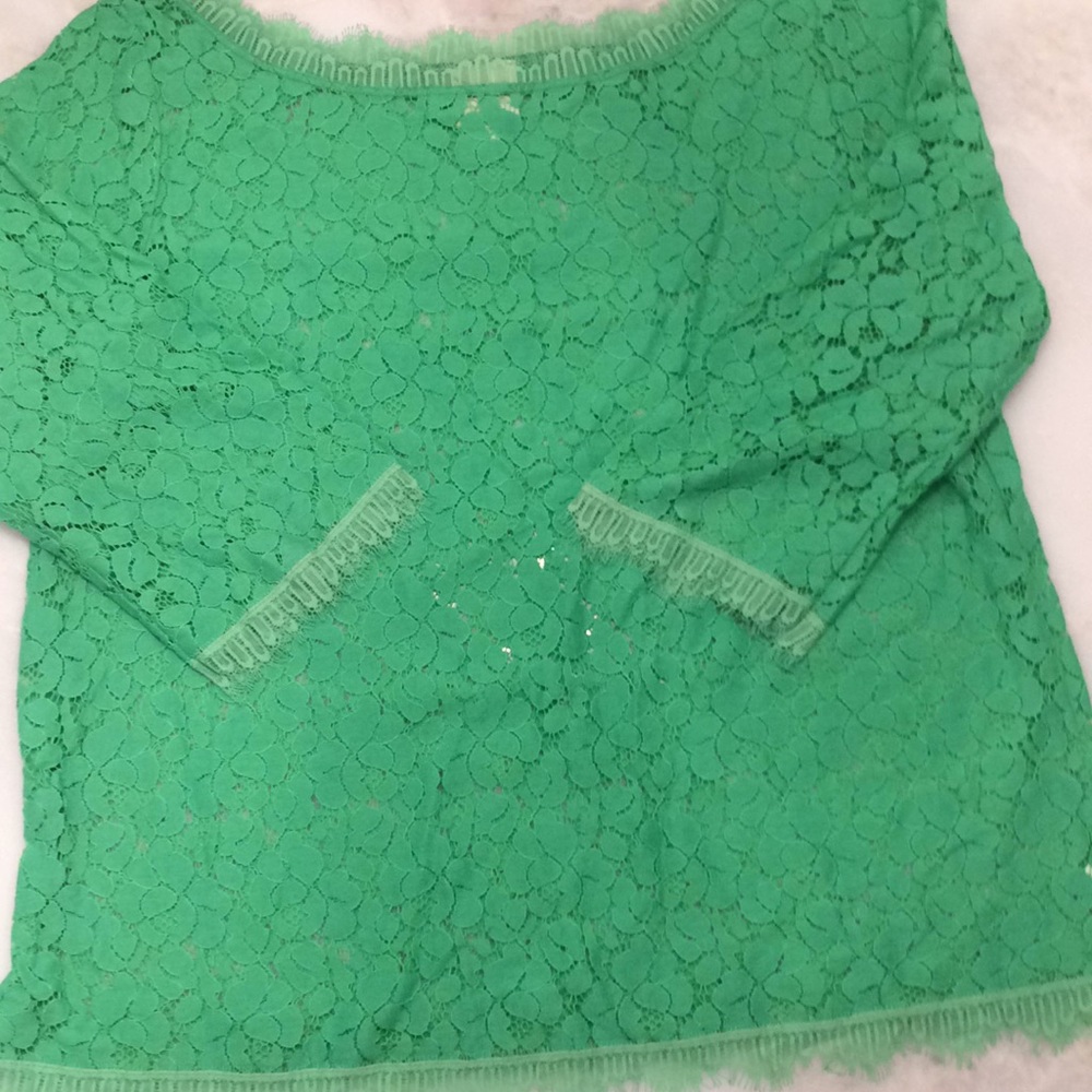 Anthropologie lace 3/4 sleeve top